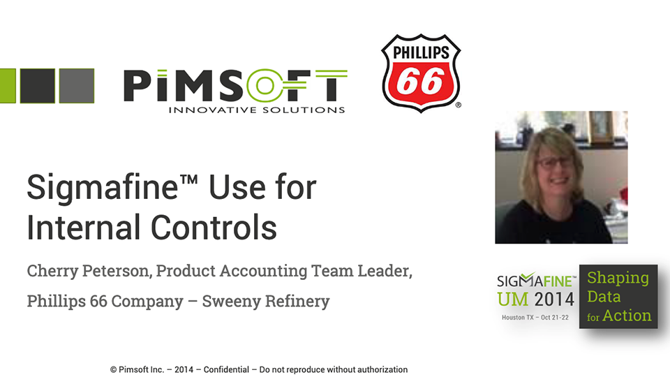 Phillips 66 – Sigmafine Use for Internal Controls (SFUM 2014)