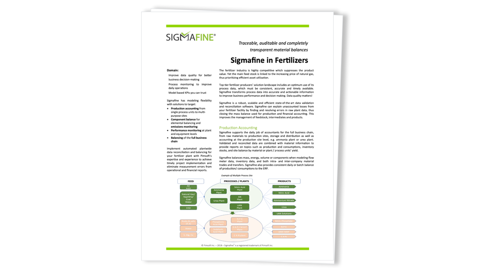 Solution Brief- Sigmafine in the Fertilizer Industry