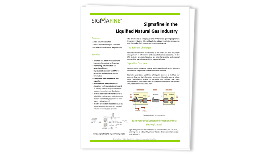 Solution Brief- Sigmafine in the Liquified Natural Gas Industry