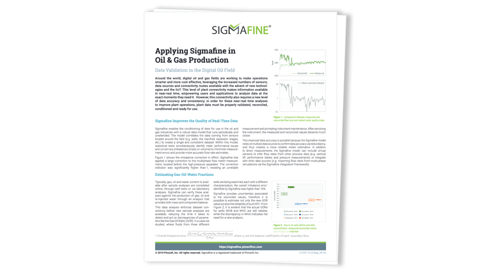 Solution Brief- Sigmafine in the Oil & Gas Production Industry